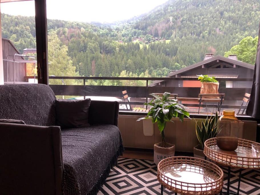 Apartement Vue Montage Magnifique 2Ch 5Mn Piste 3 Les Houches Exteriér fotografie
