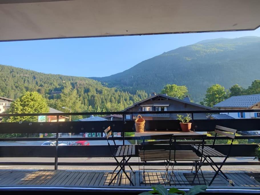Apartement Vue Montage Magnifique 2Ch 5Mn Piste 3 Les Houches Exteriér fotografie