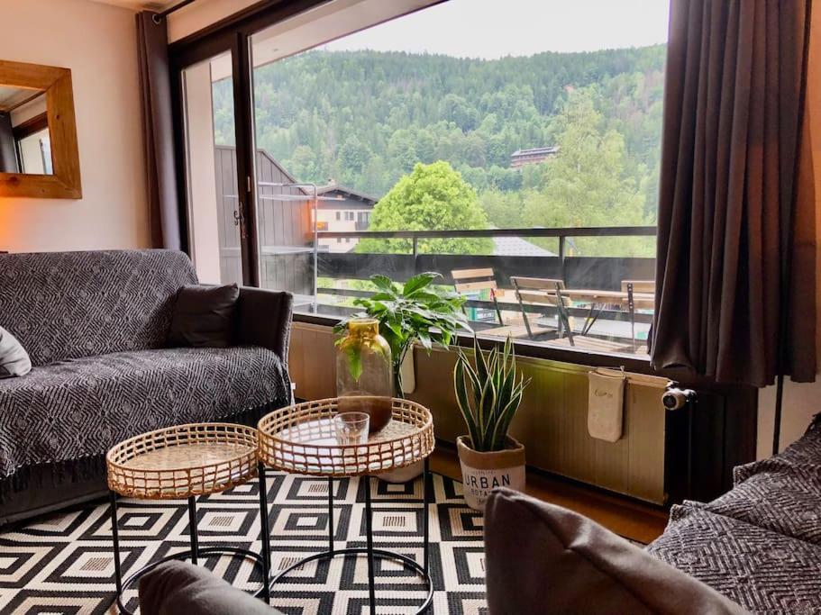 Apartement Vue Montage Magnifique 2Ch 5Mn Piste 3 Les Houches Exteriér fotografie