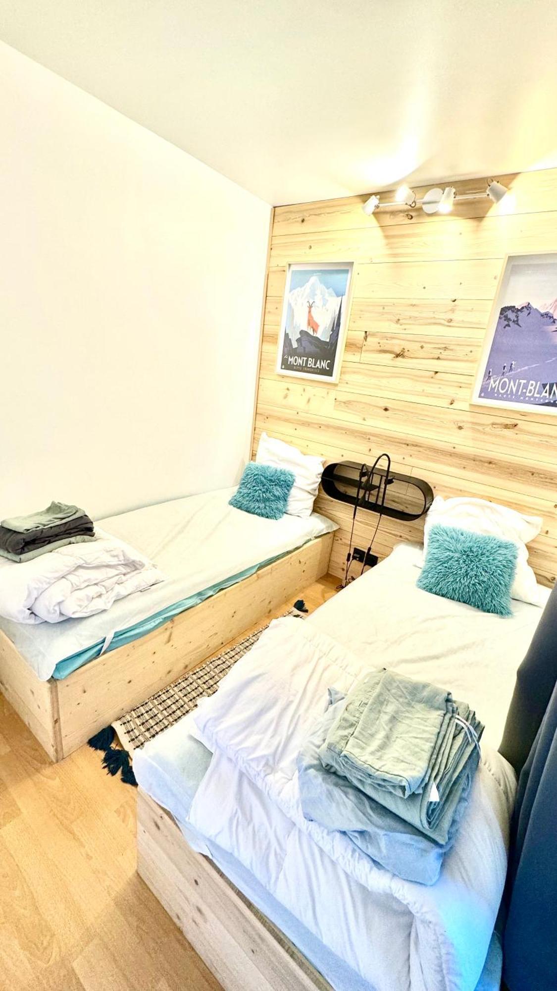 Apartement Vue Montage Magnifique 2Ch 5Mn Piste 3 Les Houches Exteriér fotografie